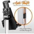 thumbnail image 4 of Pyle Anti-Theft Tablet Security Stand Kiosk - Heavy Duty Aluminum Metal Floor Standing Mount Tablet, 4 of 6