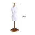 thumbnail image 7 of Dress Display Mannequin Stand for 1/6 Dollhouse Micro Landscape Fairy Garden white, 7 of 7