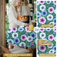 thumbnail image 5 of Pioneer Flower Floral Print Pattern Round Tablecloth 60 X 60 Inch, Wrinkle Resistant Wipeable Table Cloth for Kitchen Dining Picnic Patio Party, 5 of 6