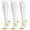 06 White Copper 3 Pack, variant on Compression Socks for Women and Men 3 Pairs 20-30 mmHg Knee High Christmas Compression Stockings Circulation Best for Running Athletic Nurses