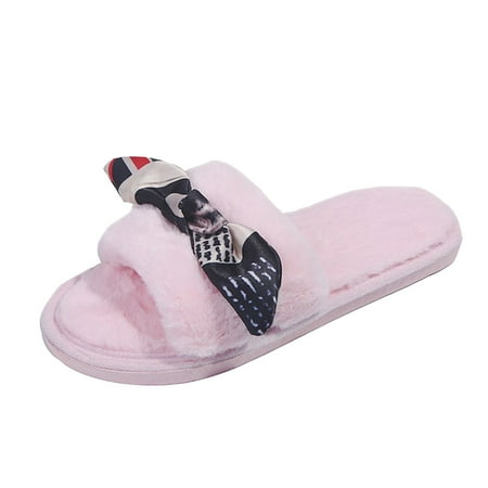 

TAIAOJING Women s Slippers Shoes Heart Decorated Slippers Winter Flat Love Intdoor Slipper Zapato