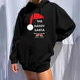 thumbnail image 2 of Sudadera estampada con capucha retro de manga larga suelta de Navidad para mujer con mangas caídas en los hombros Pompotops  gfhjh12950, 2 of 8