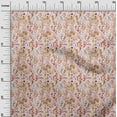 thumbnail image 3 of oneOone Georgette Viscose Brown Fabric Floral Dress Material Fabric Print Fabric By The Yard 42 Inch Wide, 3 of 4