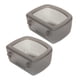 thumbnail image 4 of Cuencos para perros, plato alimentador de agua sin fugas, multiusos, portador lento, 2 piezas Gris, 4 of 8