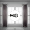 thumbnail image 2 of Bernadine 1.5" Side Curtain Rod 24 inch Long (Set of 2) - Black, 2 of 2