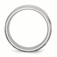 thumbnail image 2 of Stainless Steel Hammered 8mm Beveled Edge Ring Man Wedding Fancy  For Dad Mens  For Him, 2 of 10