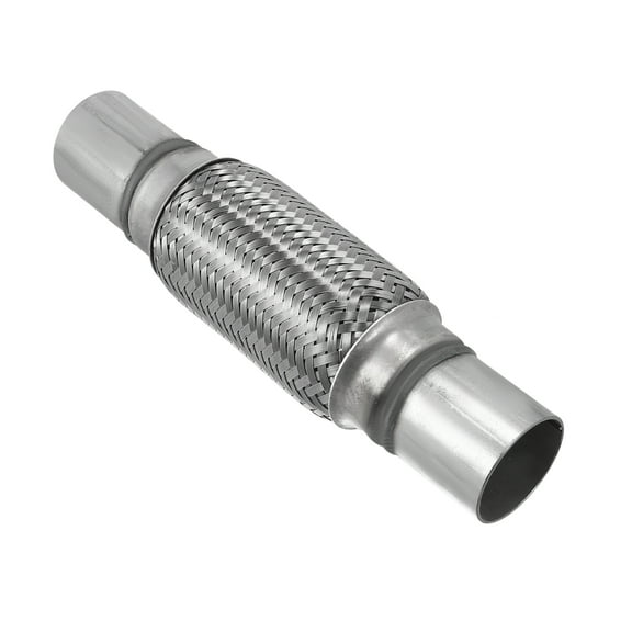 1.75"x6"x10" Car Exhaust Flexible Pipe Tubing Universal Exhaust Joint with Welding Extension Pipe Stainless Steel