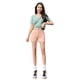 thumbnail image 4 of Vaqueros Dumb Powder ajustados de cintura alta y doble hebilla para niñas, gran elasticidad, vientre fino, pantalones cortos sencillos de primavera y verano 2023, 4 of 4