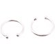 thumbnail image 1 of Anti-Tarnish Rhodium Plated 925 Sterling Silver Cuff Earrings with Round Ring Ear Cuff Gold Earrings for Women | Clip On Cartilage Cuff Earrings, 1 of 4