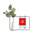 thumbnail image 1 of Jarrones colgantes de vidrio transparente Decoración Botella, 1 of 4