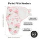thumbnail image 5 of Swaddle GLLQUEN para bebés de 0 a 3 meses, paquete de 3 flores rosas, 5 of 9