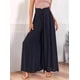 thumbnail image 4 of Pantalones Casuales de Cintura Alta para Mujer, de Color Liso, Largos y Anchos, con Bolsillos, para y Otoño. Negro XXL, 4 of 9