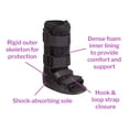 thumbnail image 4 of Ossur Black Walking Boot Surgical Shoe for Children, for Right or Left Foot, Medium, 1 Ct, 4 of 5
