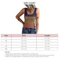 thumbnail image 3 of Camiseta sin mangas con cuello redondo para mujer, informal, de verano, de punto acanalado, sin mangas, básica, ajustada, camisola, 3 of 6