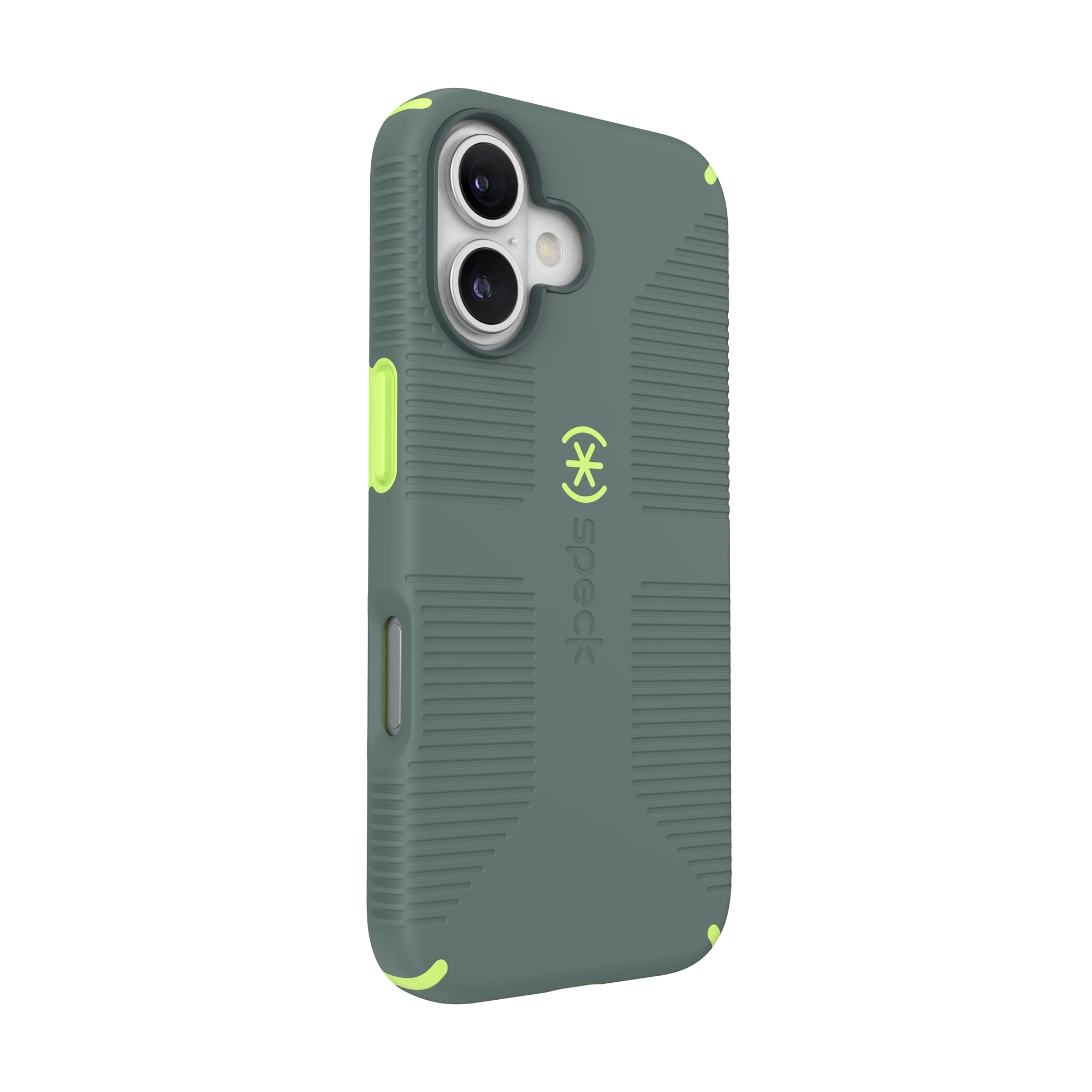 iPhone 16 CandyShell Grip with MagSafe in Neo Drab and Glow Green