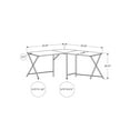 thumbnail image 2 of Monarch Specialties Computer Desk, Home Office, Corner, 55"l, L Shape, Work, Laptop, Metal, Laminate, White, Black, Contemporary, Modern, 2 of 4