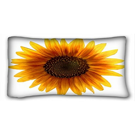 Sunflower Pillow Cases WinHome Decorative House Beatiful Sunflower Pillowcase Throw Pillow Cover Size 20x30 inches Two Side ()