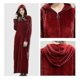 thumbnail image 3 of Women Long Hooded Dressing Gown Nightgown Flannel Bathrobe Zip Robes, 3 of 5