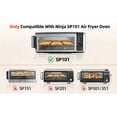 thumbnail image 3 of 2-Piece Enamel Baking Pan & Steel Wire Rack for Ninja Foodi SP101, 13x13in Non-stick Tray + Grill Rack, 3 of 6