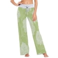 thumbnail image 2 of Comfy Casual Women's Pajama Pants Print Wide Leg Peony Flower Line Art Pattern, 2 of 6