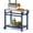 Navy Blue, variant on TORVA Outdoor Prep Cart Dining Table for Pizza Oven, Patio Grilling Backyard BBQ Grill Cart, Wood