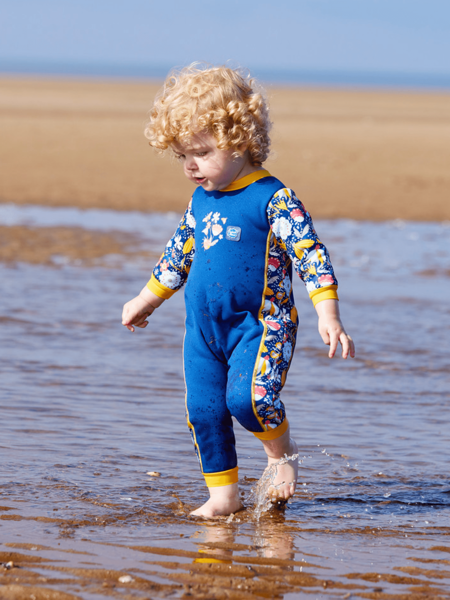 Splash About Girl's Warm in One Baby Wetsuit, Garden Delight 6-12 Months