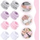 thumbnail image 3 of 4 Pairs Wrist Washband Wash Set,Microfiber Wrist Sweat Bands Ladies Soft Wristbands,Face Washing Wristband Spa Wrist Towel, 3 of 5