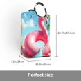 thumbnail image 3 of Bingfone Tropical Flamingo Pool Float Laundry Hamper,Large Canvas Fabric Lightweight Storage Basket Toy Organizer Dirty Clothes Collapsible, 3 of 6