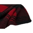 thumbnail image 4 of PAVILIA Buffalo Check Sherpa Throw Blanket | Black Red Checkered Plaid Fuzzy Blanket | Soft Fluffy Shaggy Microfiber Blanket for Couch Sofa | 50x60 Inches Checker Red, 4 of 6