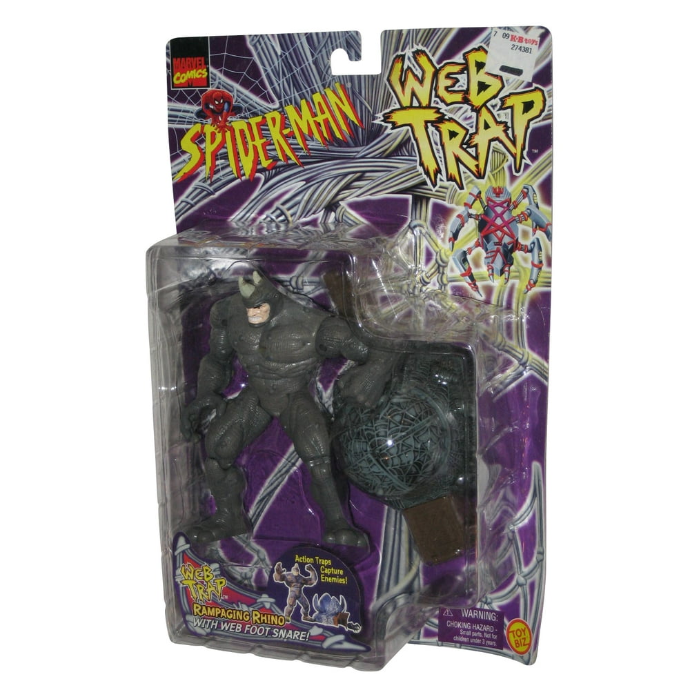Marvel Spider-Man Web Trap Rampaging Rhino Toy Biz Figure - Walmart.com - Walmart.com