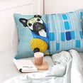 thumbnail image 6 of Kll French Bulldog Dog In A Bathtub Pillow Covers Envelope Closure,Super Soft And Cozy Fuzzy Fleece Pillow Case Cover 14"X20", 6 of 8