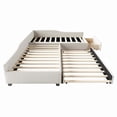 thumbnail image 7 of Duxelifin Upholstered Double Twin Size Daybed with Trundle & Drawer for Studios, Guest Rooms and Home Offices, Beige, 7 of 7