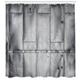 thumbnail image 3 of Ambesonne Industrial Shower Curtain, Futuristic Panels, 69"Wx84"L, Grey and White, 3 of 3