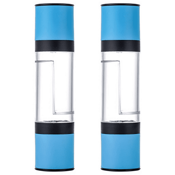 Manual Spice Mill for Herbs & Refillable Shakers 2-in-1 Adjustable Salt & Pepper Grinder