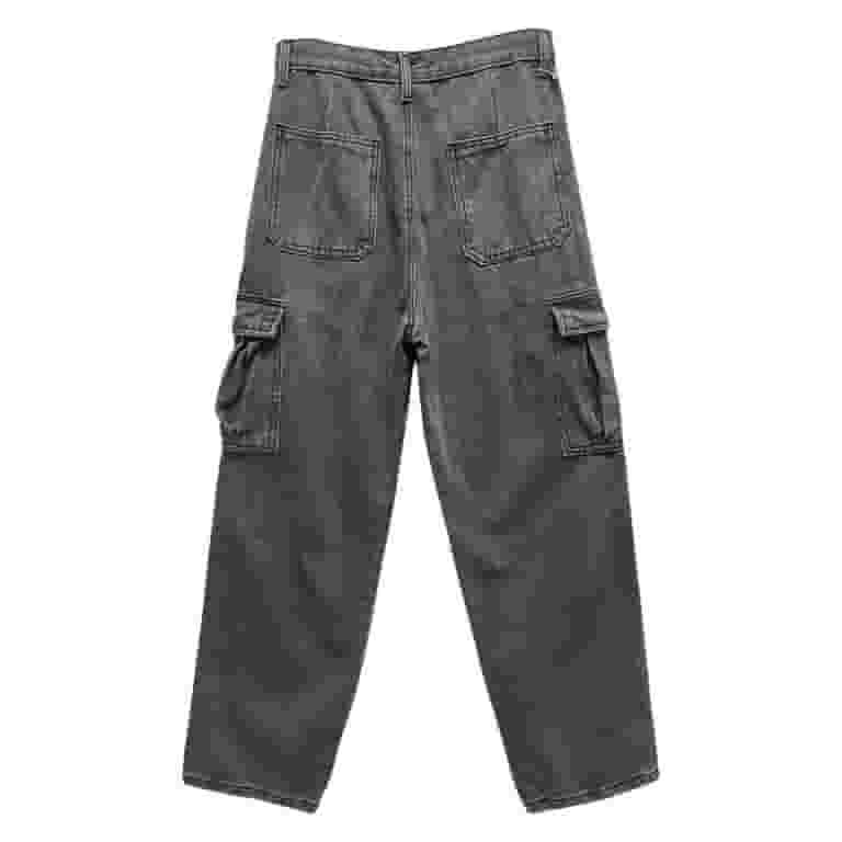 デニム・ジーパン Wai Kei Parachute cargo washed denim pants デニム・ジーパン Wai Kei Parachute cargo washed denim pants