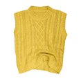 thumbnail image 2 of Vedolay Women's Sweaters Womens Fall Striped Sweater 2023 Long Sleeve Loose Oversized Pullover Tops,Yellow S, 2 of 5