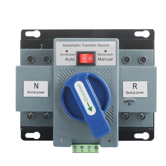 Transfer Switch,1pcs Mini 63A 2P Switch Dual Power Automatic Transfer Switch Stylish and Modern