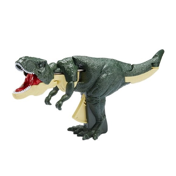 Boc Realistic Mouth Open & Close Dino Animal Model Toy Push Switch Striking Attack Dinosaur Toy with Swinging Tail & Head Children Si