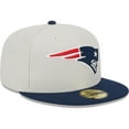 thumbnail image 3 of Men's New Era Khaki/Navy New England Patriots Super Bowl Champions Patch 59FIFTY Fitted Hat, 3 of 6