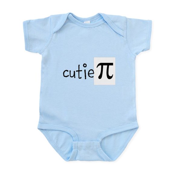 CafePress - Cutie Pi Body Suit - Baby Light Bodysuit, Size Newborn - 24 Months