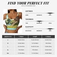 thumbnail image 5 of Gukieu Cartoon Mushroom House Print Women's Sports Vest, Low-neck U-shaped Removable Pad Sports Bra for Yoga, Exercise, Dance-XX-Large, 5 of 8