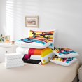 thumbnail image 5 of YST Rainbow Lizard 7Pcs Comforter Set, King Size, Bed in a Bag, Polyester, 5 of 5