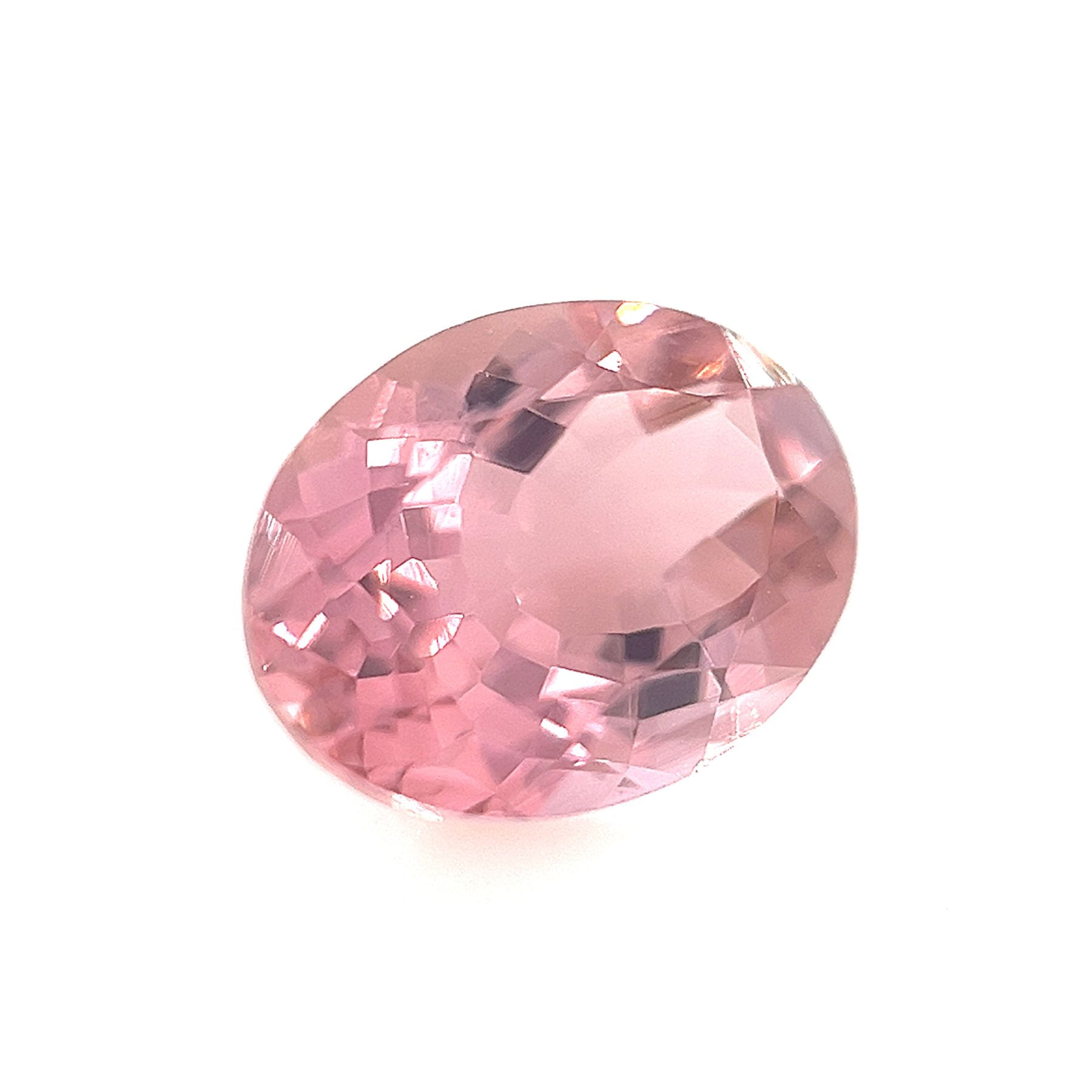 Certified Genuine 1 Carat Pink Tourmaline Oval Shape Mixed Cut 8x6 mm Loose Gemstone October Birthstone