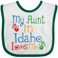 thumbnail image 3 of Inktastic My Aunt in Idaho Loves Me Boys or Girls Baby Bib, 3 of 4