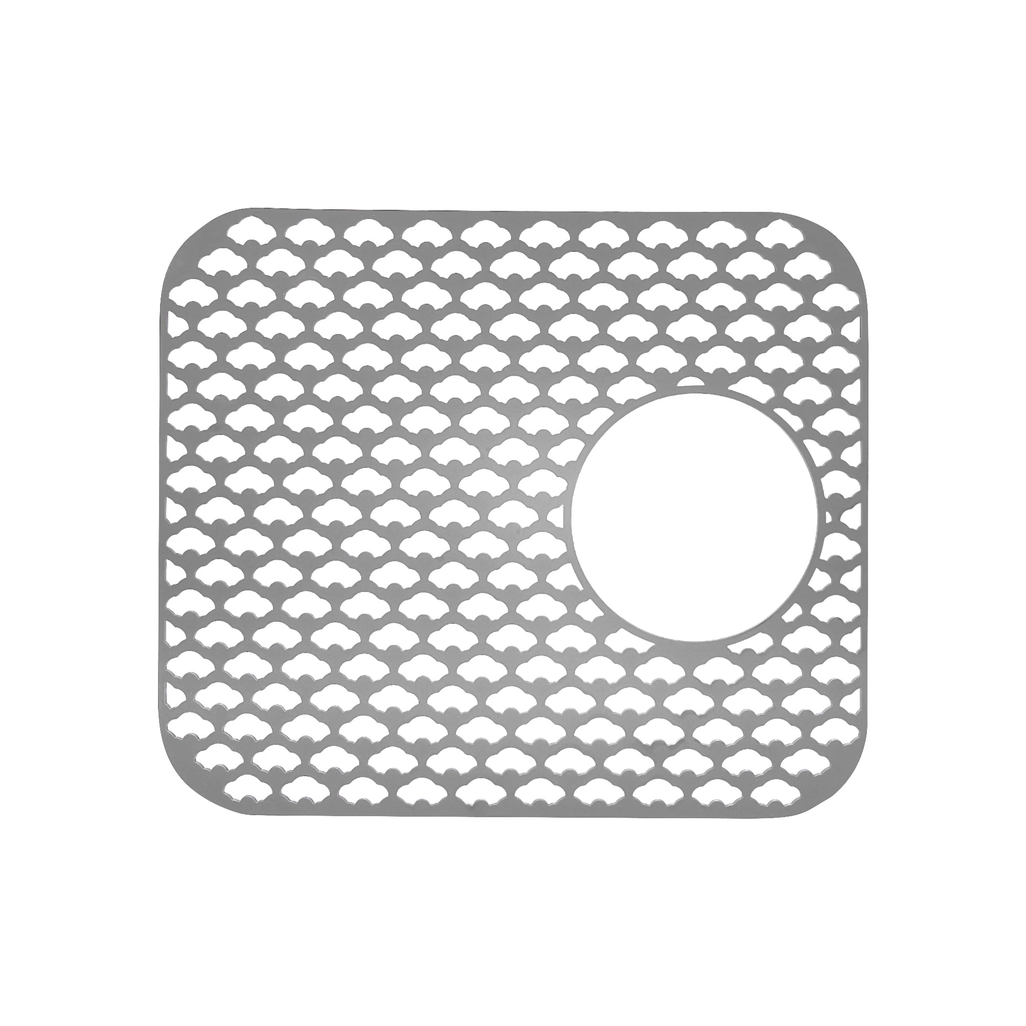 JUSTOGO Silicone Sink Protector, Rear Drain Kitchen Sink Mats Grid Accessory,2 PCS Folding Non-slip Sink Mat for Bottom of Farmhouse Stainless Steel ...