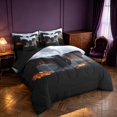 thumbnail image 2 of Manfei Gothic Dark Dragon Animals 7-Piece Twin Bedding,Vintage Cloud Bedding Comforter Set,Blue Black,Black Reversible, 2 of 6