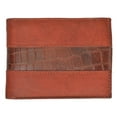 thumbnail image 1 of Special Series Genuine Leather Mens Double Flap Up 4 ID Windows Bifold Wallet 5532 CF, 1 of 10