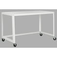 thumbnail image 4 of SAFAVIEH Bentley Modern Glam Writing Desk with Casters, White, 4 of 7