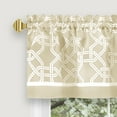 thumbnail image 4 of Achim Arlington Curtain Tier and Valance Set - 58x36/58x13 - Tan, 4 of 5