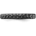 thumbnail image 3 of Solid Sterling Silver Stackable Expressions Black-plated Ring - Ring Size 5.0-2.7gm, 3 of 7